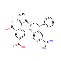 N=C(N)c1ccc2c(c1)[C@@H](c1ccccc1)C[C@@H](c1ccccc1-c1ccc(C(=O)O)cc1C(=O)O)N2 ZINC000103240951