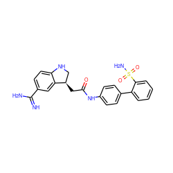 N=C(N)c1ccc2c(c1)[C@H](CC(=O)Nc1ccc(-c3ccccc3S(N)(=O)=O)cc1)CN2 ZINC000013835131