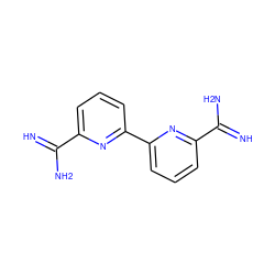 N=C(N)c1cccc(-c2cccc(C(=N)N)n2)n1 ZINC000000005541