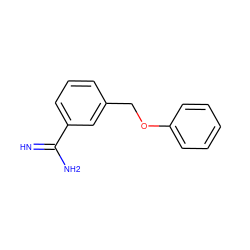 N=C(N)c1cccc(COc2ccccc2)c1 ZINC000019479622