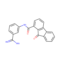 N=C(N)c1cccc(NC(=O)c2cccc3c2C(=O)c2ccccc2-3)c1 ZINC000095563696