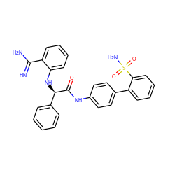 N=C(N)c1ccccc1N[C@@H](C(=O)Nc1ccc(-c2ccccc2S(N)(=O)=O)cc1)c1ccccc1 ZINC000064527184