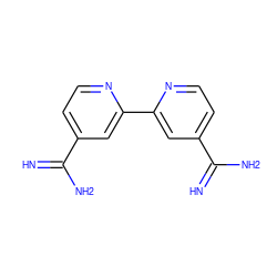 N=C(N)c1ccnc(-c2cc(C(=N)N)ccn2)c1 ZINC000000011921