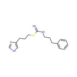 N=C(NCCCc1ccccc1)SCCCc1c[nH]cn1 ZINC000043013433