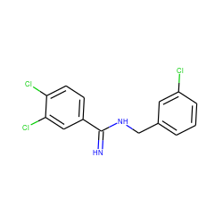 N=C(NCc1cccc(Cl)c1)c1ccc(Cl)c(Cl)c1 ZINC000013487859