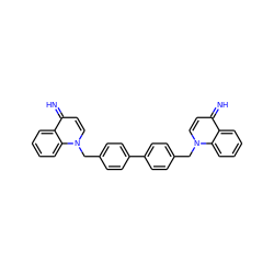 N=c1ccn(Cc2ccc(-c3ccc(Cn4ccc(=N)c5ccccc54)cc3)cc2)c2ccccc12 ZINC000169714857