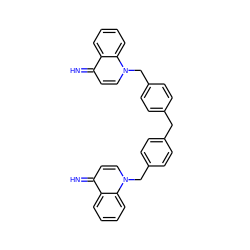 N=c1ccn(Cc2ccc(Cc3ccc(Cn4ccc(=N)c5ccccc54)cc3)cc2)c2ccccc12 ZINC000169714855