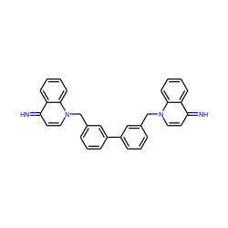 N=c1ccn(Cc2cccc(-c3cccc(Cn4ccc(=N)c5ccccc54)c3)c2)c2ccccc12 ZINC000169714856