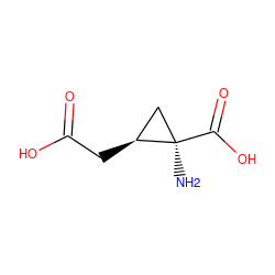 N[C@@]1(C(=O)O)C[C@@H]1CC(=O)O ZINC000039058088