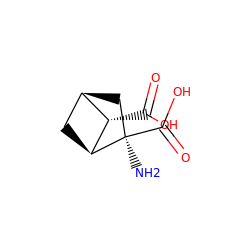 N[C@@]1(C(=O)O)C[C@@H]2C[C@H]1[C@H]2C(=O)O ZINC000004391801