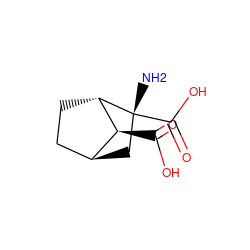 N[C@@]1(C(=O)O)C[C@H]2CC[C@H]1[C@H]2C(=O)O ZINC000100841851