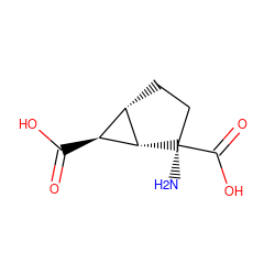 N[C@@]1(C(=O)O)CC[C@H]2[C@H](C(=O)O)[C@H]21 ZINC000003824390