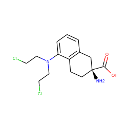 N[C@@]1(C(=O)O)CCc2c(cccc2N(CCCl)CCCl)C1 ZINC000027627940