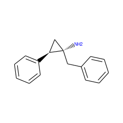 N[C@@]1(Cc2ccccc2)C[C@@H]1c1ccccc1 ZINC000144461423