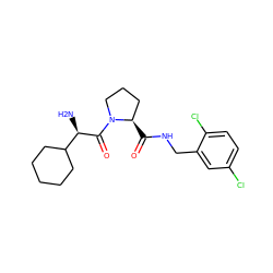 N[C@@H](C(=O)N1CCC[C@H]1C(=O)NCc1cc(Cl)ccc1Cl)C1CCCCC1 ZINC000003831804