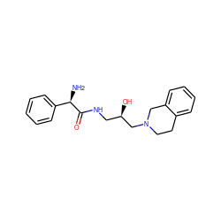 N[C@@H](C(=O)NC[C@@H](O)CN1CCc2ccccc2C1)c1ccccc1 ZINC000218909930