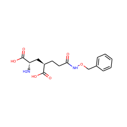 N[C@@H](C[C@@H](CCC(=O)NOCc1ccccc1)C(=O)O)C(=O)O ZINC000095593969