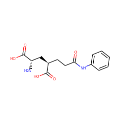 N[C@@H](C[C@@H](CCC(=O)Nc1ccccc1)C(=O)O)C(=O)O ZINC000095595310