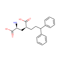 N[C@@H](C[C@H](CCC(c1ccccc1)c1ccccc1)C(=O)O)C(=O)O ZINC000027866806