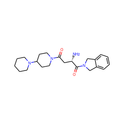 N[C@@H](CC(=O)N1CCC(N2CCCCC2)CC1)C(=O)N1Cc2ccccc2C1 ZINC000072105954