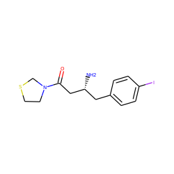 N[C@@H](CC(=O)N1CCSC1)Cc1ccc(I)cc1 ZINC000028388632