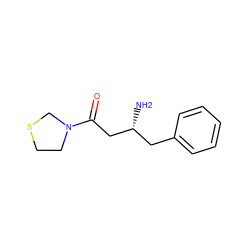 N[C@@H](CC(=O)N1CCSC1)Cc1ccccc1 ZINC000001491212