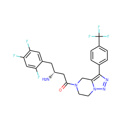 N[C@@H](CC(=O)N1CCn2nnc(-c3ccc(C(F)(F)F)cc3)c2C1)Cc1cc(F)c(F)cc1F ZINC000066098915