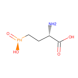 N[C@@H](CC[P@H](=O)O)C(=O)O ZINC000005113974