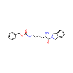 N[C@@H](CCCCNC(=O)OCc1ccccc1)C(=O)N1Cc2ccccc2C1 ZINC000044418017