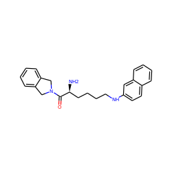 N[C@@H](CCCCNc1ccc2ccccc2c1)C(=O)N1Cc2ccccc2C1 ZINC000045497384