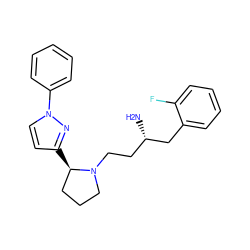 N[C@@H](CCN1CCC[C@H]1c1ccn(-c2ccccc2)n1)Cc1ccccc1F ZINC000045245676