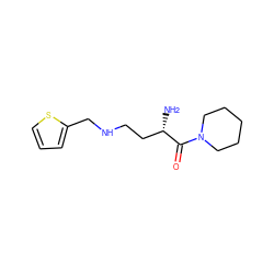 N[C@@H](CCNCc1cccs1)C(=O)N1CCCCC1 ZINC000013561236