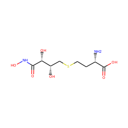 N[C@@H](CCSC[C@H](O)[C@@H](O)C(=O)NO)C(=O)O ZINC000013687231