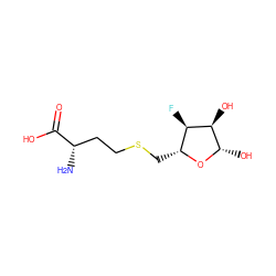 N[C@@H](CCSC[C@H]1O[C@@H](O)[C@H](O)[C@@H]1F)C(=O)O ZINC000045354278