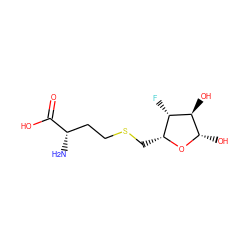 N[C@@H](CCSC[C@H]1O[C@@H](O)[C@H](O)[C@H]1F)C(=O)O ZINC000045348278