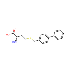 N[C@@H](CCSCc1ccc(-c2ccccc2)cc1)C(=O)O ZINC000028570368