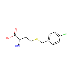 N[C@@H](CCSCc1ccc(Cl)cc1)C(=O)O ZINC000028570764