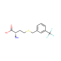 N[C@@H](CCSCc1cccc(C(F)(F)F)c1)C(=O)O ZINC000028570816