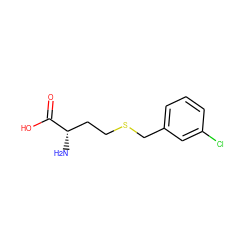 N[C@@H](CCSCc1cccc(Cl)c1)C(=O)O ZINC000028570762