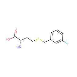 N[C@@H](CCSCc1cccc(F)c1)C(=O)O ZINC000028570574