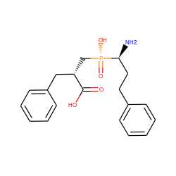 N[C@@H](CCc1ccccc1)[P@](=O)(O)C[C@@H](Cc1ccccc1)C(=O)O ZINC000013522015