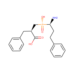 N[C@@H](CCc1ccccc1)[P@](=O)(O)C[C@H](Cc1ccccc1)C(=O)O ZINC000029038836