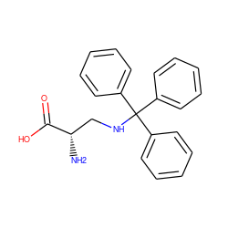 N[C@@H](CNC(c1ccccc1)(c1ccccc1)c1ccccc1)C(=O)O ZINC000084634368