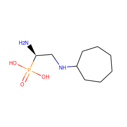 N[C@@H](CNC1CCCCCC1)P(=O)(O)O ZINC000653871697