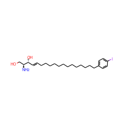 N[C@@H](CO)[C@H](O)/C=C/CCCCCCCCCCCCCc1ccc(I)cc1 ZINC000043074751