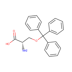 N[C@@H](COC(c1ccccc1)(c1ccccc1)c1ccccc1)C(=O)O ZINC000005080809