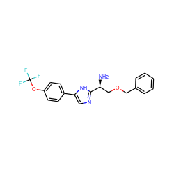 N[C@@H](COCc1ccccc1)c1ncc(-c2ccc(OC(F)(F)F)cc2)[nH]1 ZINC001772607554