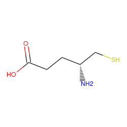 N[C@@H](CS)CCC(=O)O ZINC000005112947