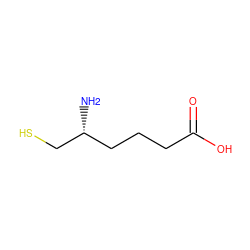 N[C@@H](CS)CCCC(=O)O ZINC000013738459