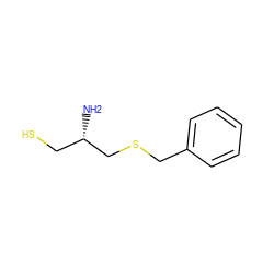 N[C@@H](CS)CSCc1ccccc1 ZINC000028255036